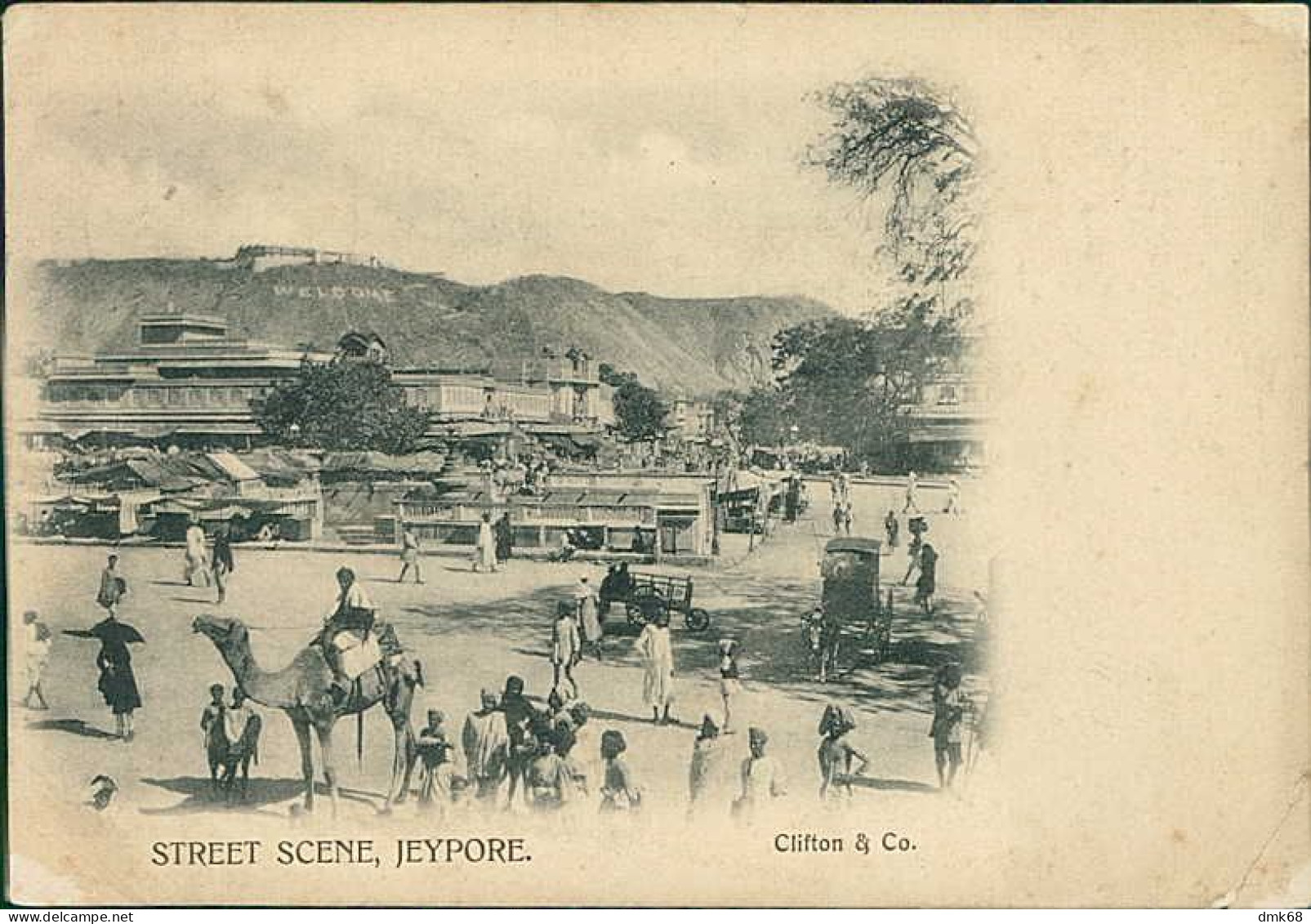 INDIA - STREET SCENE JEYPORE - EDIT CLIFTON & CO. - MAILED / STAMP - 1910s (18385) - India