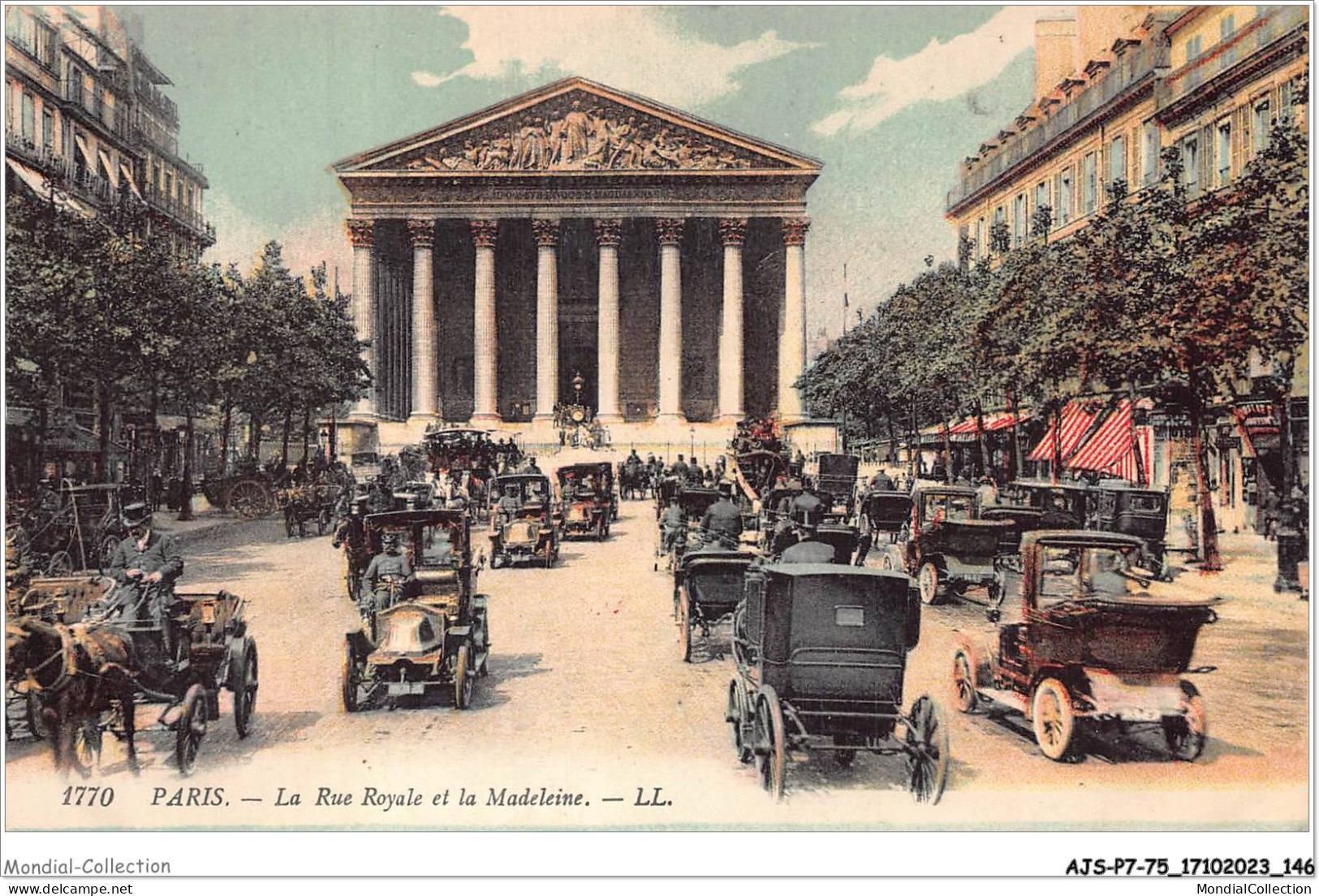 AJSP7-75-0681 - PARIS - La Rue Royale Et La Madeleine - Plazas