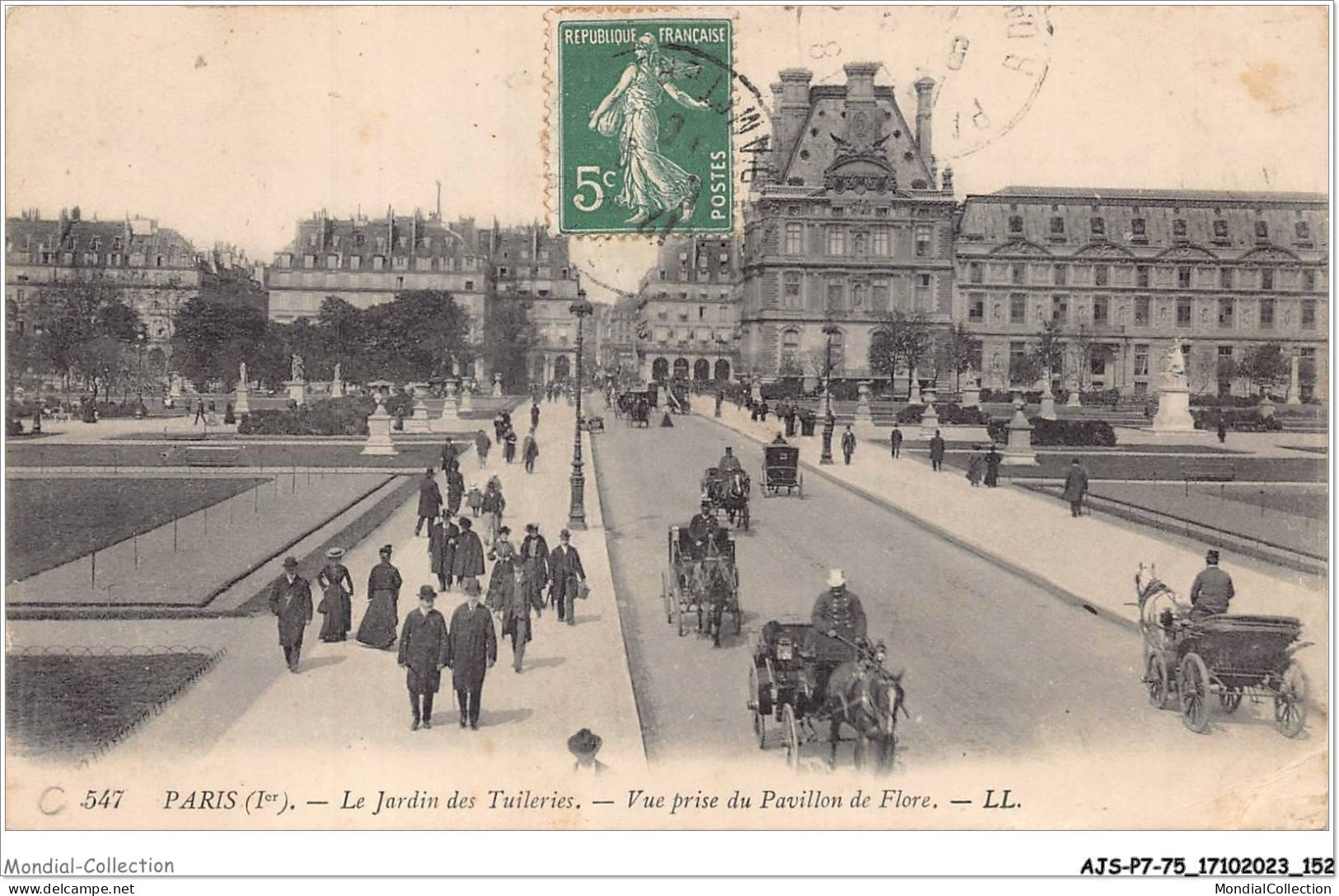 AJSP7-75-0684 - PARIS - Le Jardin Des Tuileries - Vue Prise Du Pavillon De Flore - Parchi, Giardini