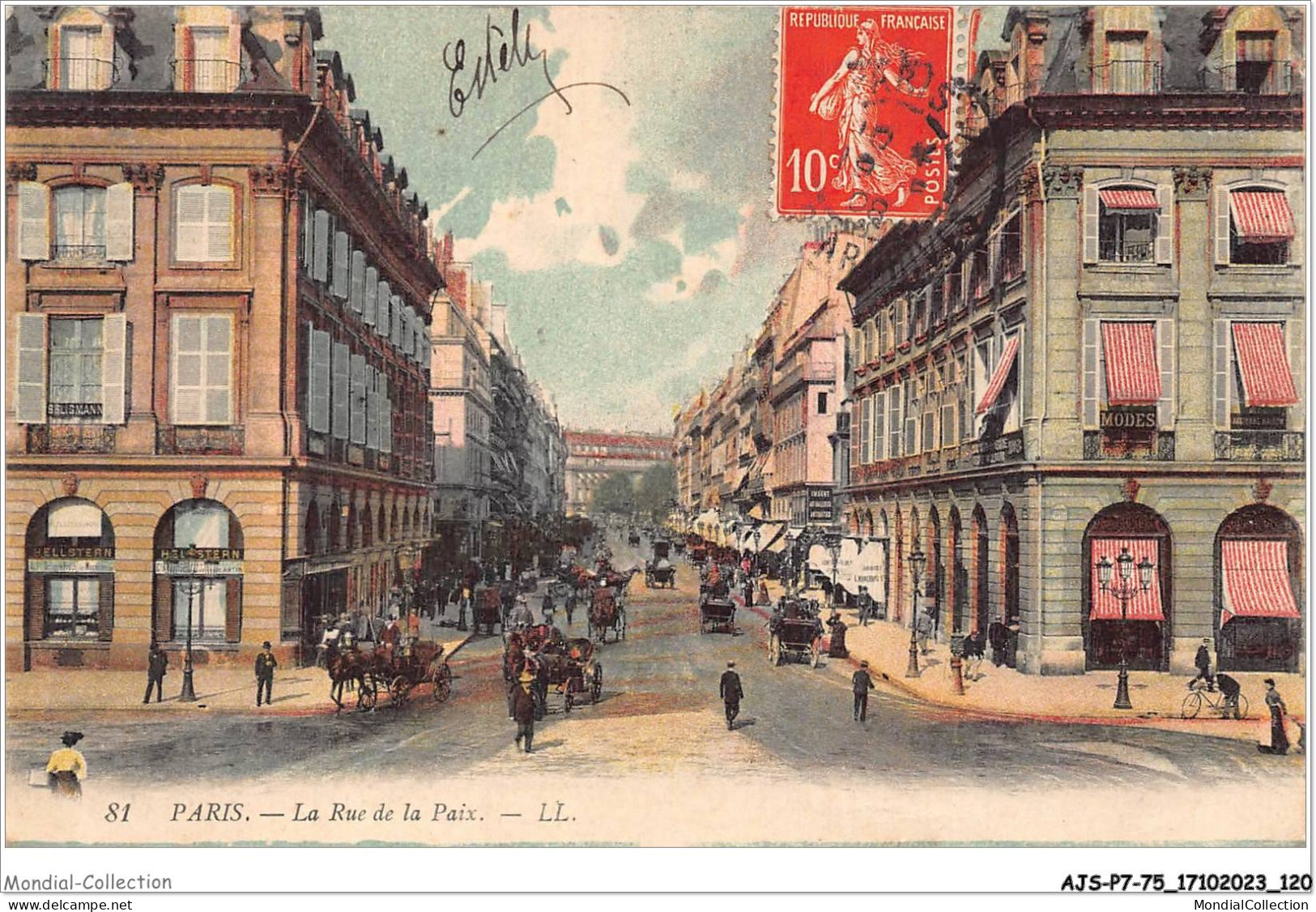 AJSP7-75-0668 - PARIS - La Rue De La Paix - Places, Squares