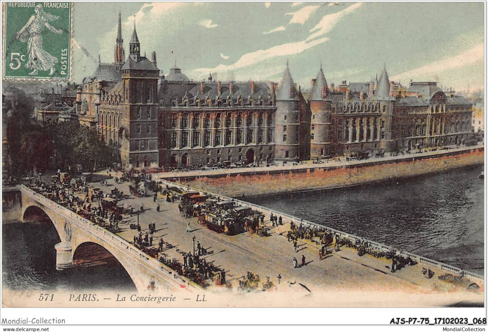 AJSP7-75-0642 - PARIS - La Conciergerie - La Seine Et Ses Bords