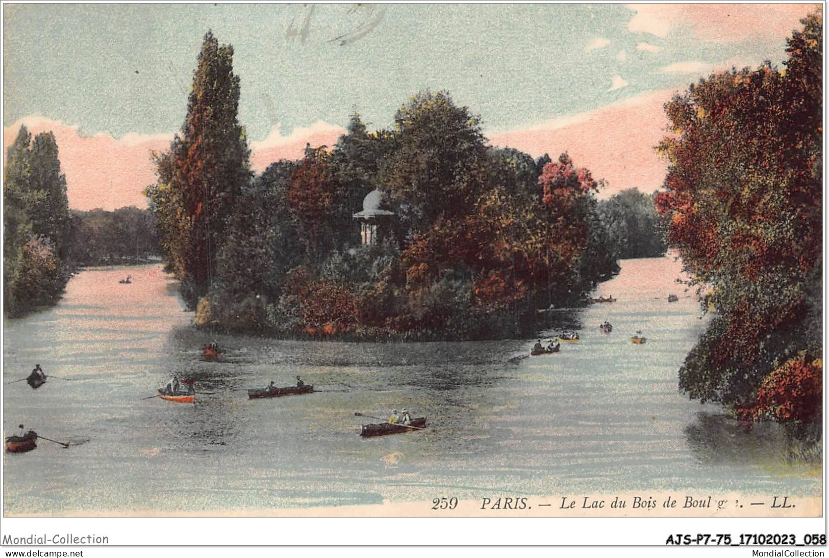 AJSP7-75-0637 - PARIS - Le Lac Du Bois De Boulogne - De Seine En Haar Oevers