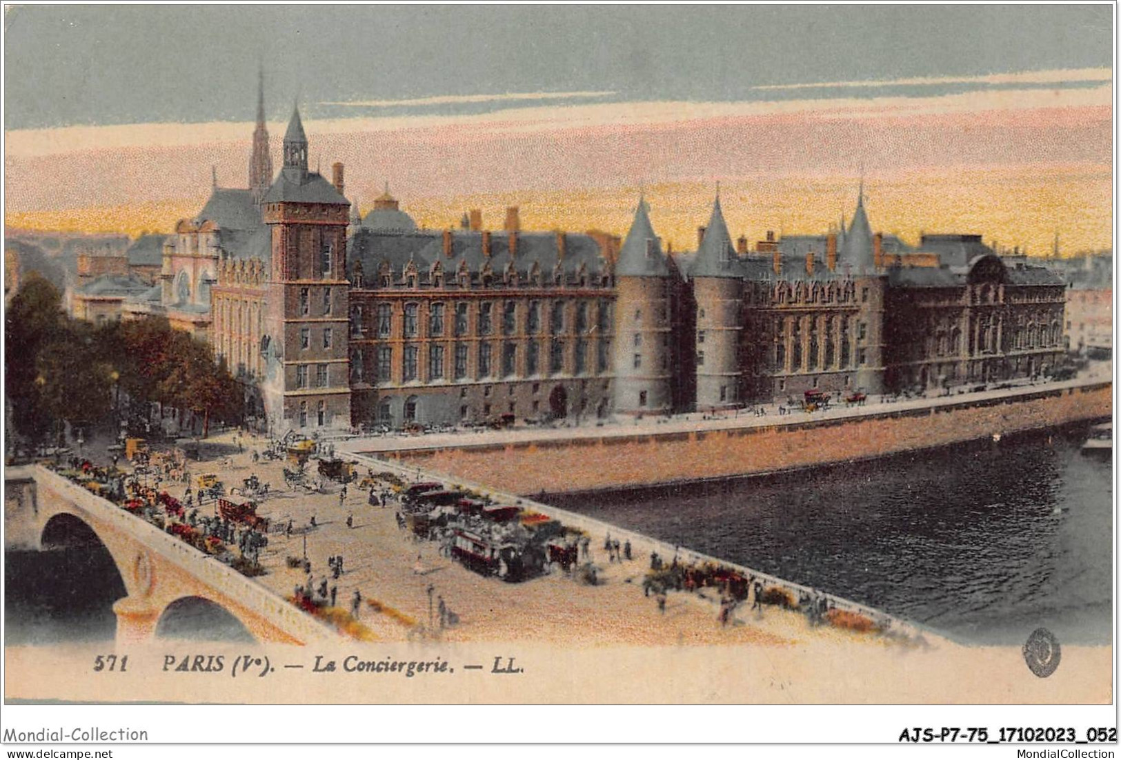 AJSP7-75-0634 - PARIS - La Conciergerie - La Seine Et Ses Bords