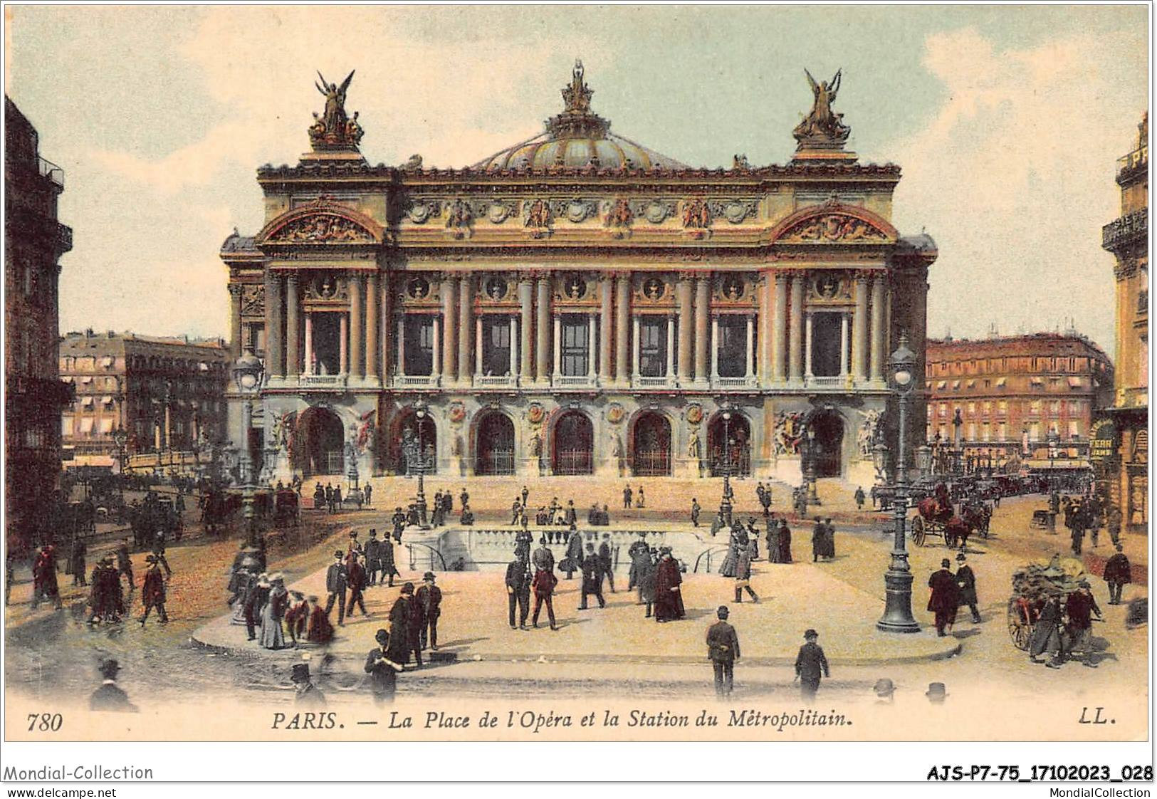 AJSP7-75-0622 - PARIS - La Place De L'opéra Et La Station Du Métropolitain - Plazas
