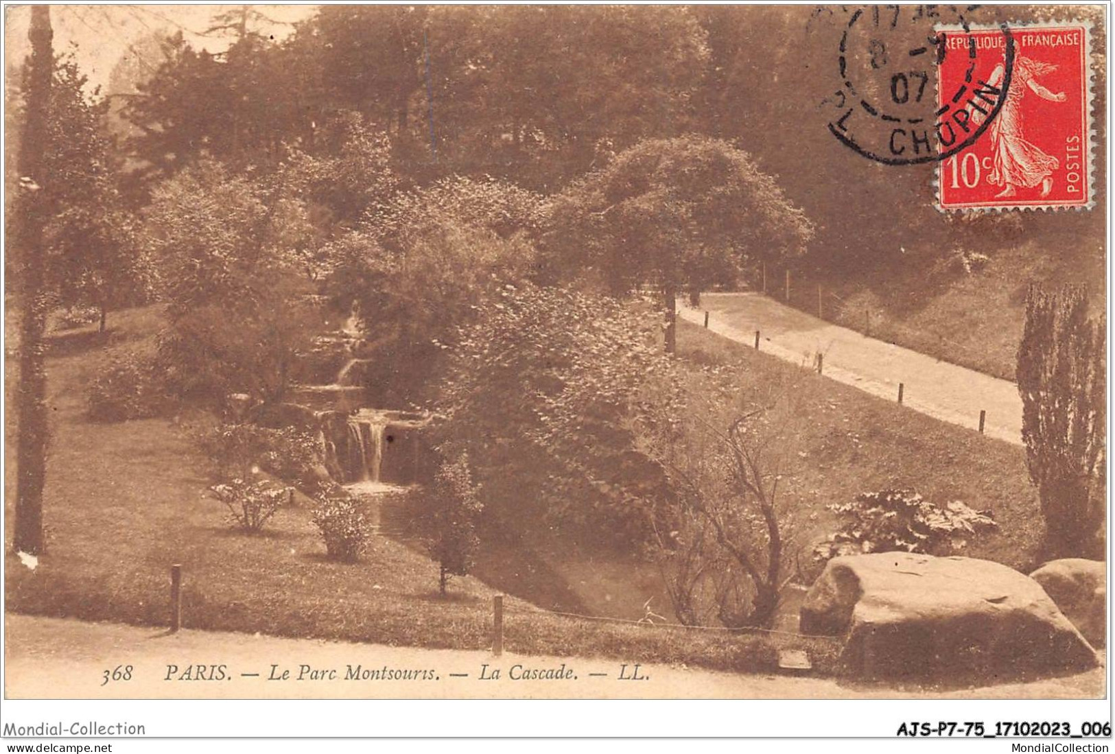 AJSP7-75-0611 - PARIS - Le Parc Montsouris - La Cascade - Parks, Gardens