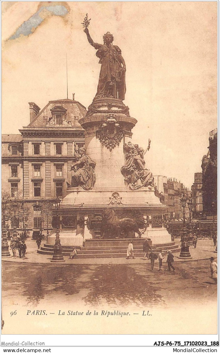 AJSP6-75-0601 - PARIS - La Statue De La République - Statuen