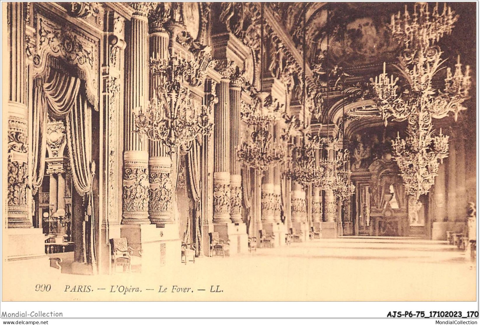 AJSP6-75-0592 - PARIS - L'opéra - Le Foyer - Andere Monumenten, Gebouwen