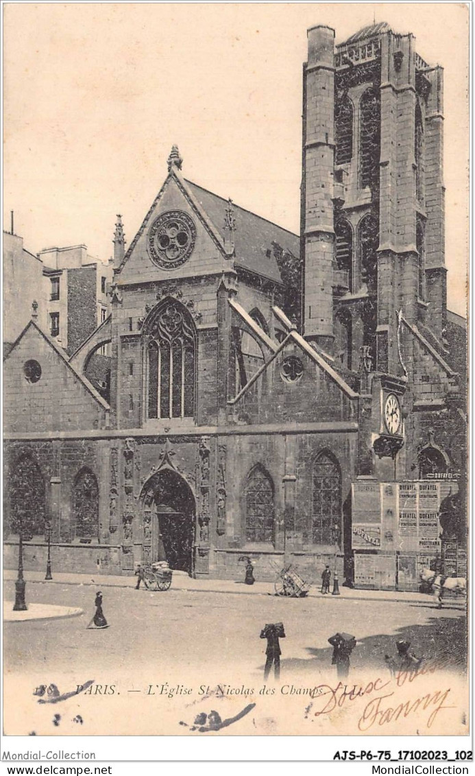 AJSP6-75-0558 - PARIS - L'église St-nicolas Des Champs - Eglises