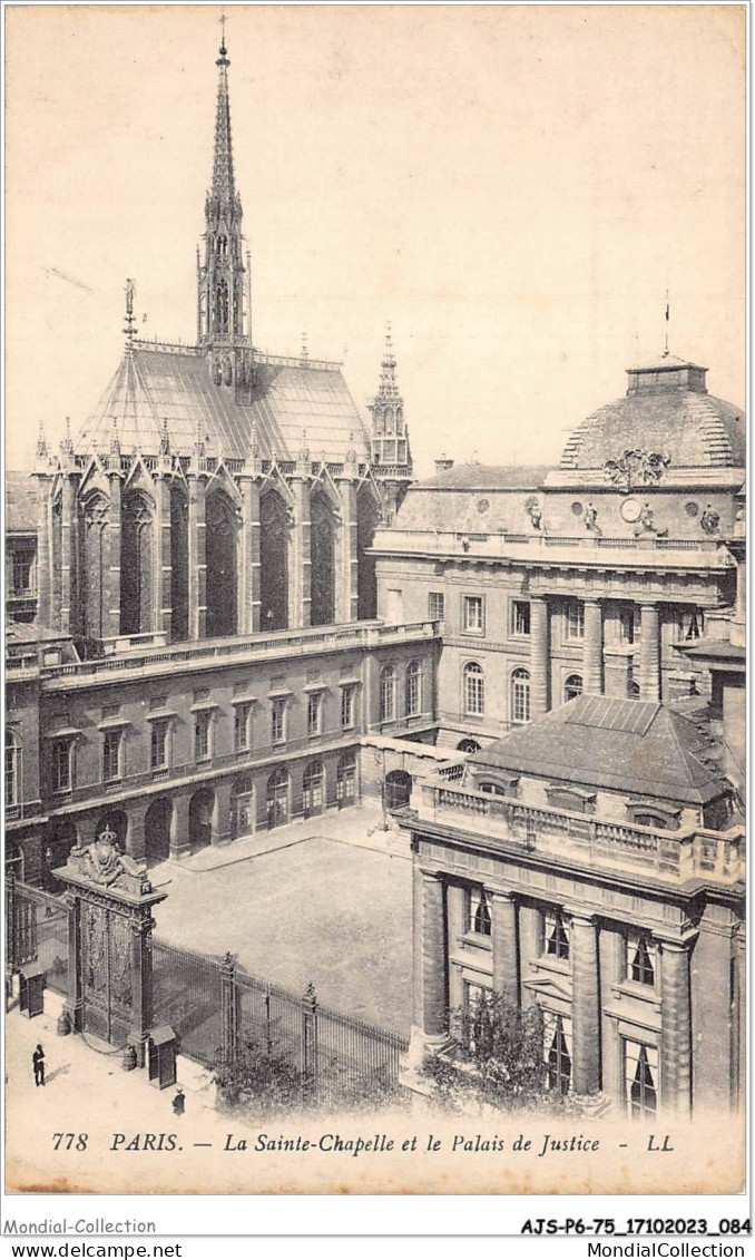 AJSP6-75-0549 - PARIS - La Sainte-chapelle Et Le Palais De Justice - Kerken