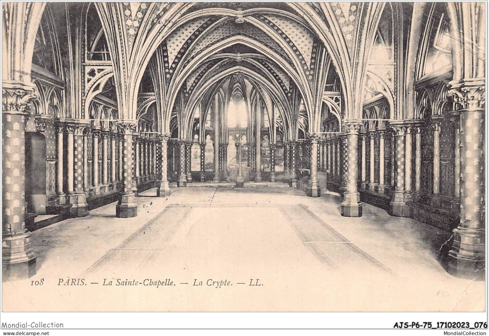 AJSP6-75-0545 - PARIS - La Sainte-chapelle - La Crypte - Iglesias