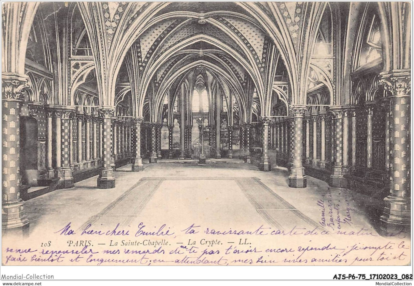 AJSP6-75-0548 - PARIS - La Sainte-chapelle - La Crypte - Eglises