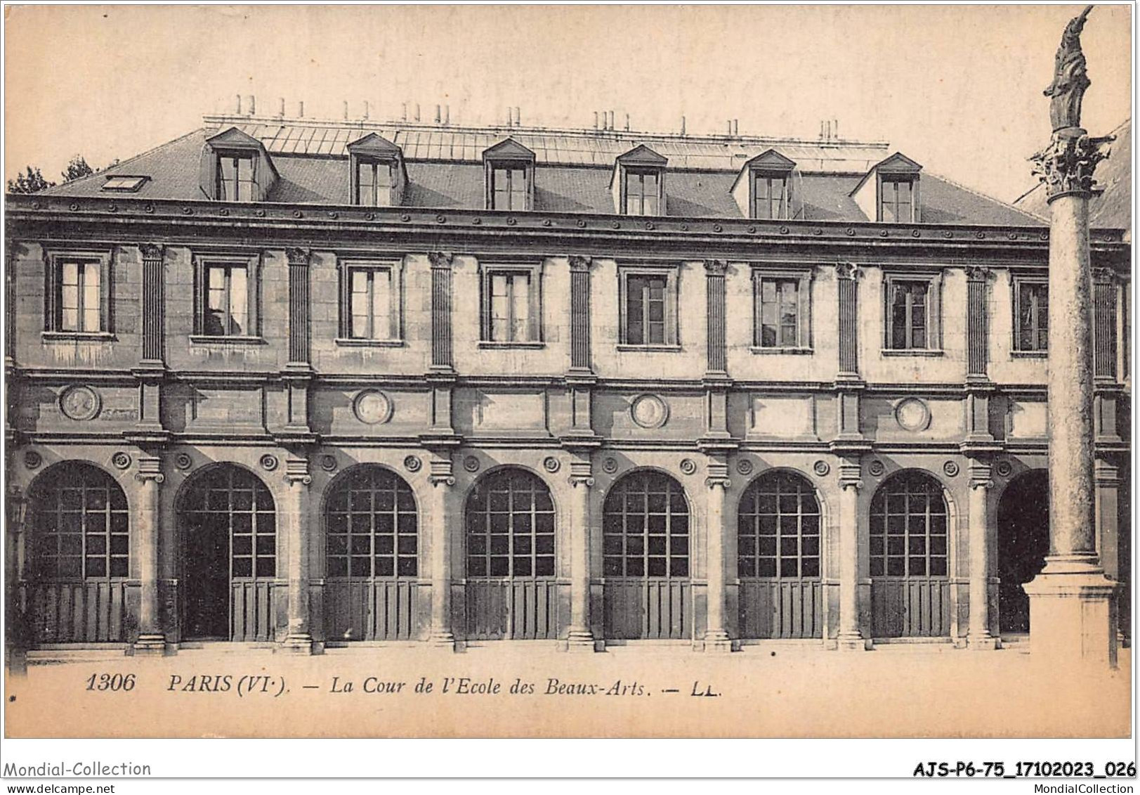 AJSP6-75-0520 - PARIS - La Cour De L'école Des Beaux-arts - Onderwijs, Scholen En Universiteiten