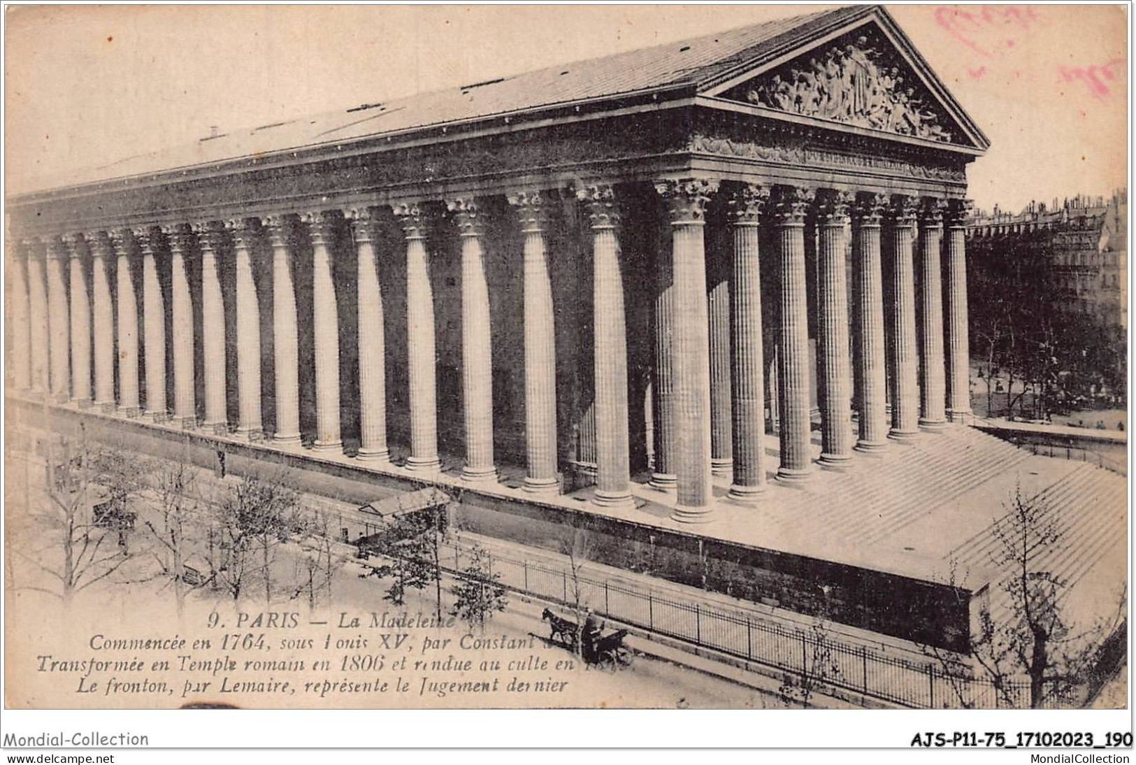 AJSP11-75-1113 - PARIS - La Madeleine  - Iglesias