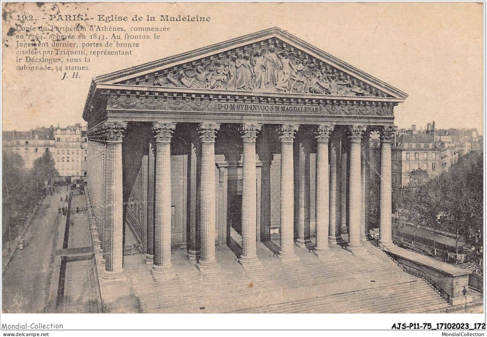 AJSP11-75-1104 - PARIS - église De La Madeleine - Iglesias