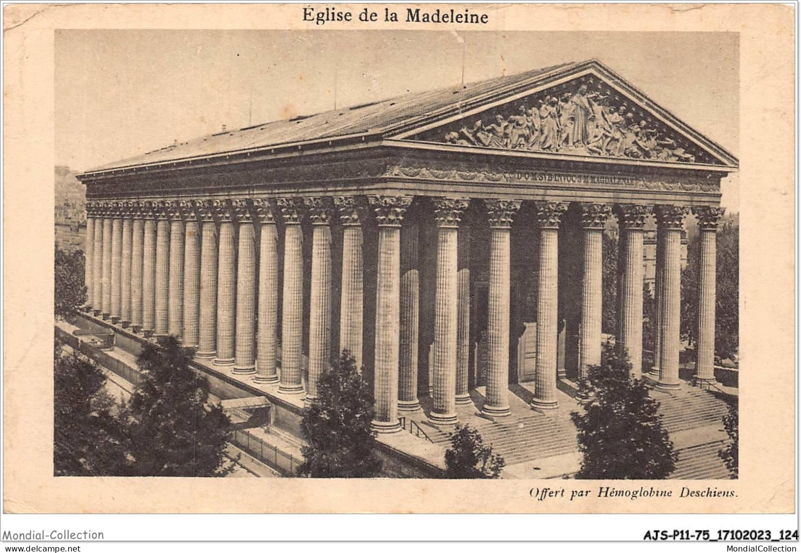 AJSP11-75-1080 - PARIS - église De La Madeleine - Iglesias