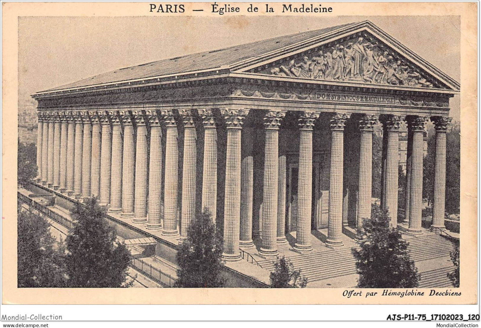 AJSP11-75-1078 - PARIS - église De La Madeleine  - Kirchen