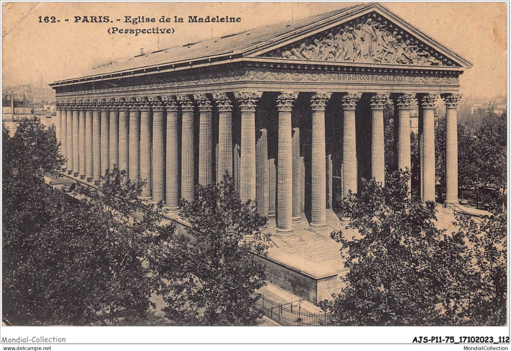 AJSP11-75-1074 - PARIS - église De La Madeleine - Perspective - Eglises