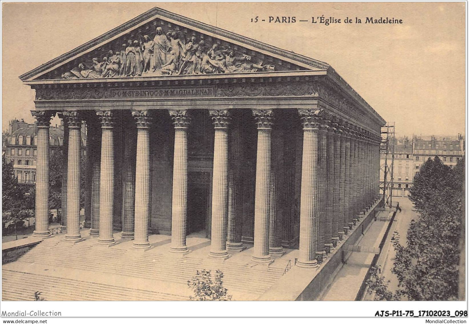 AJSP11-75-1067 - PARIS - L'église De La Madeleine - Kerken