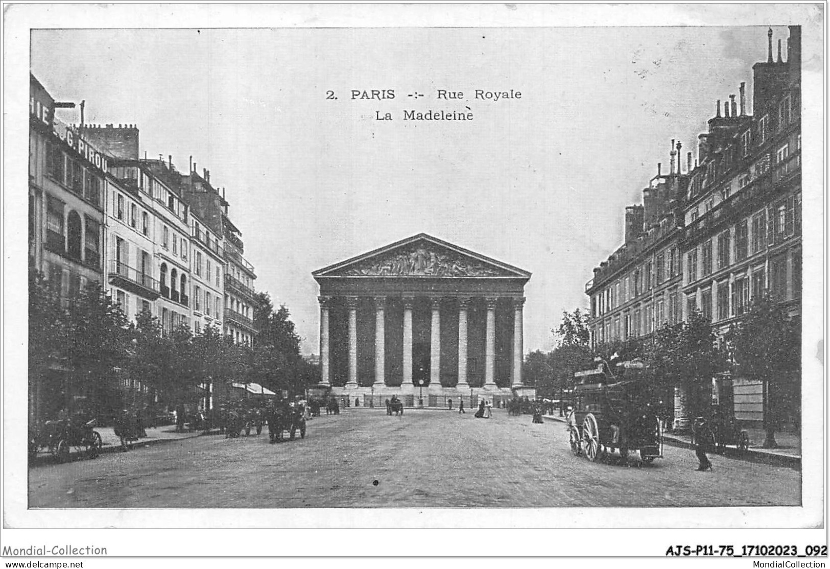 AJSP11-75-1064 - PARIS - Rue Royale - La Madeleine - Squares