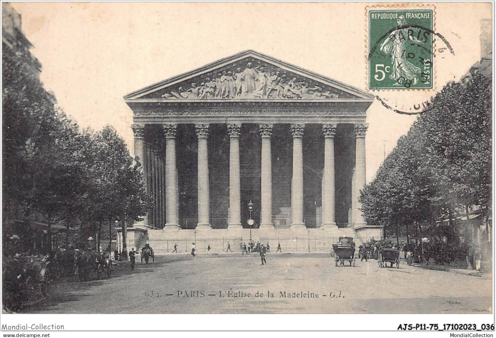 AJSP11-75-1036 - PARIS - L'église De La Madeleine - Churches