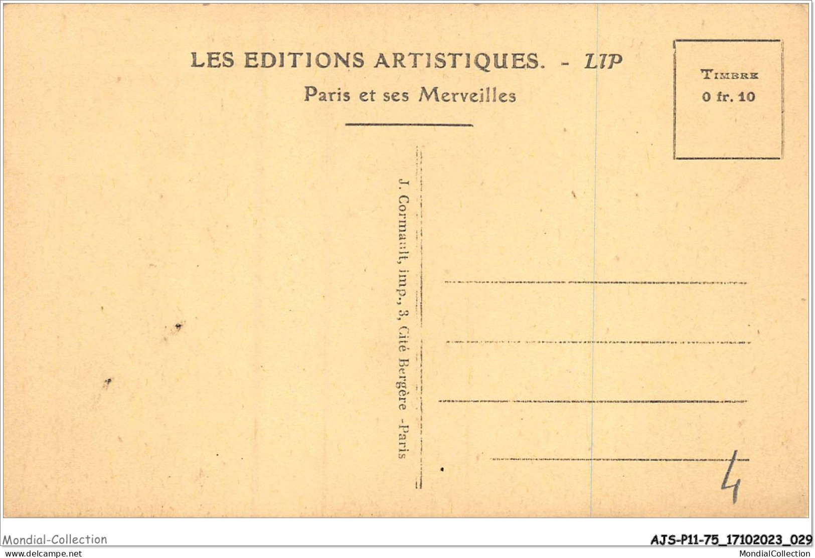AJSP11-75-1032 - PARIS - Vue D'ensemble De La Madeleine  - Iglesias