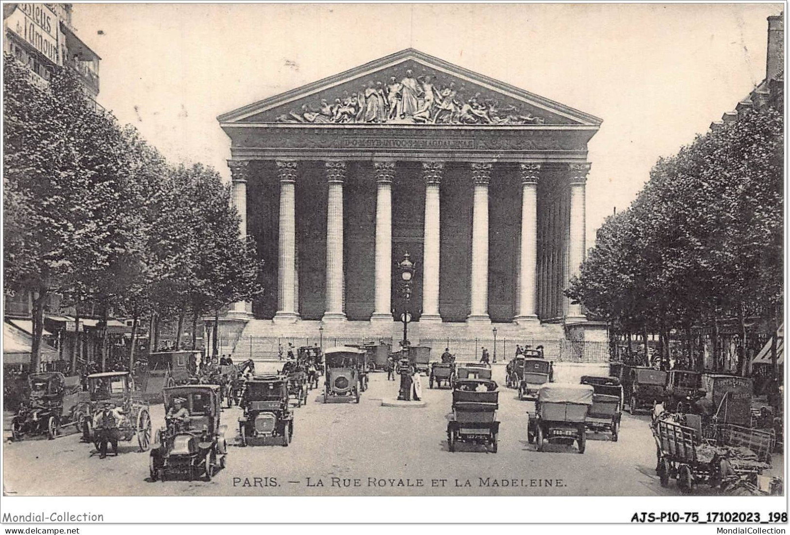 AJSP10-75-1011 - PARIS - La Rue Royale Et La Madeleine - Iglesias