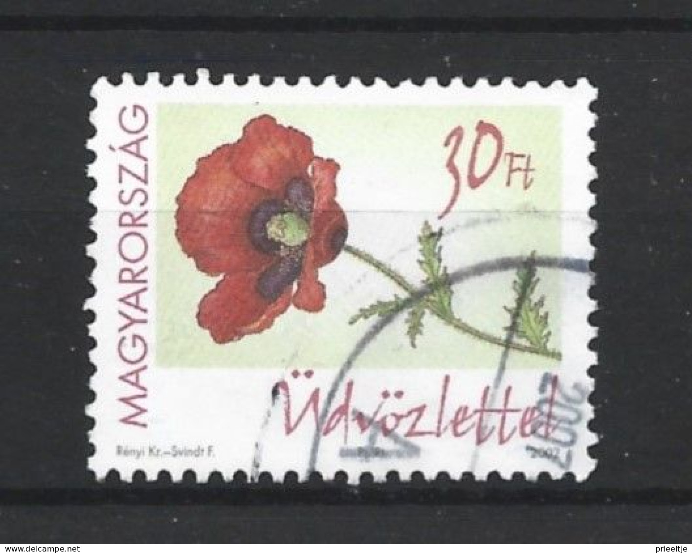 Hungary 2002 Flower Y.T. 3848 (0) - Usati