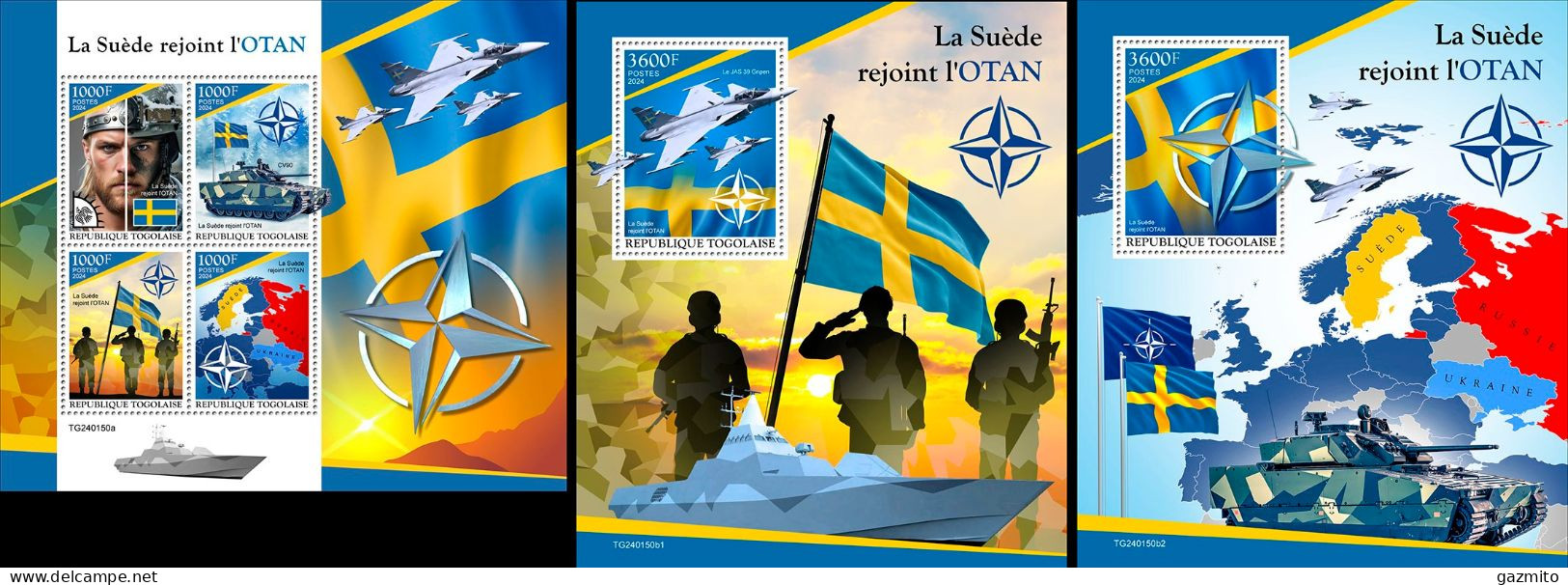 Togo 2023, Sweden Joins NATO, 4val In BF+2BF - Togo (1960-...)