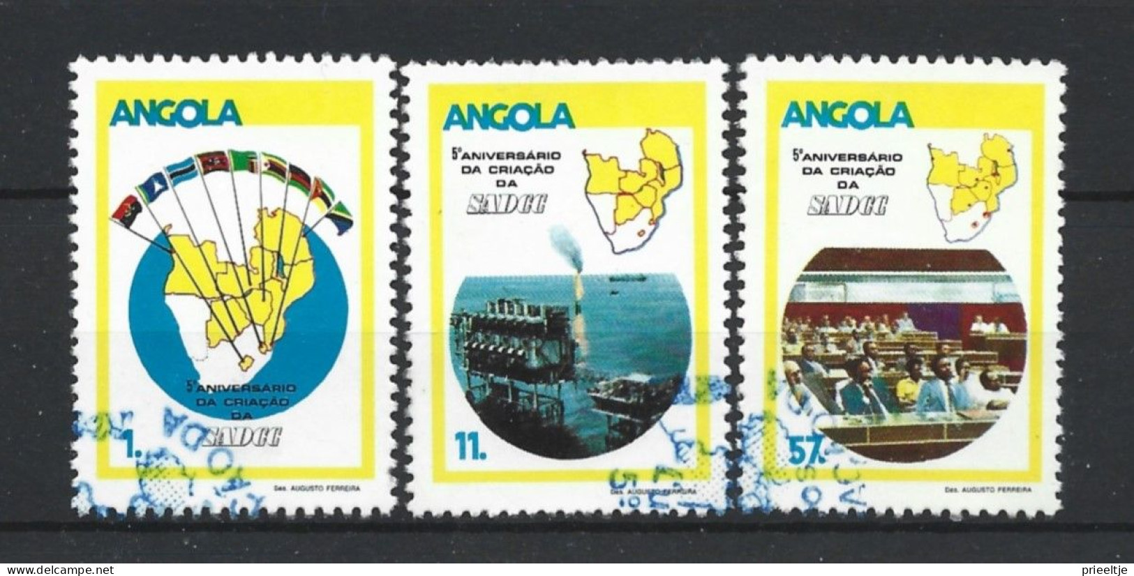 Angola 1985 SADCC 5th Anniv. Y.T. 696/698 (0) - Angola
