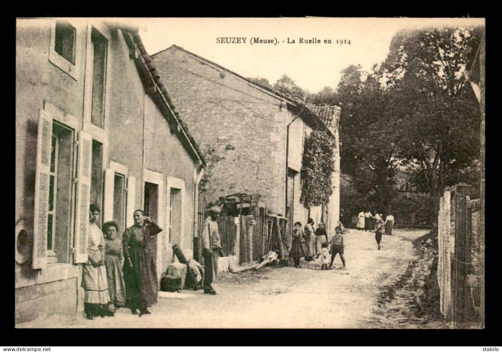 55 - SEUZEY - LA RUELLE EN 1914 - SANS EDITEUR - Autres & Non Classés