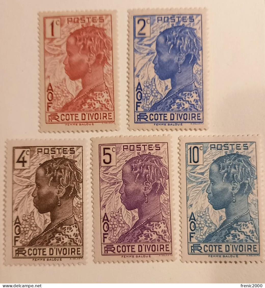 TC 052 - Cote D'Ivoire 109-113 ** - Used Stamps