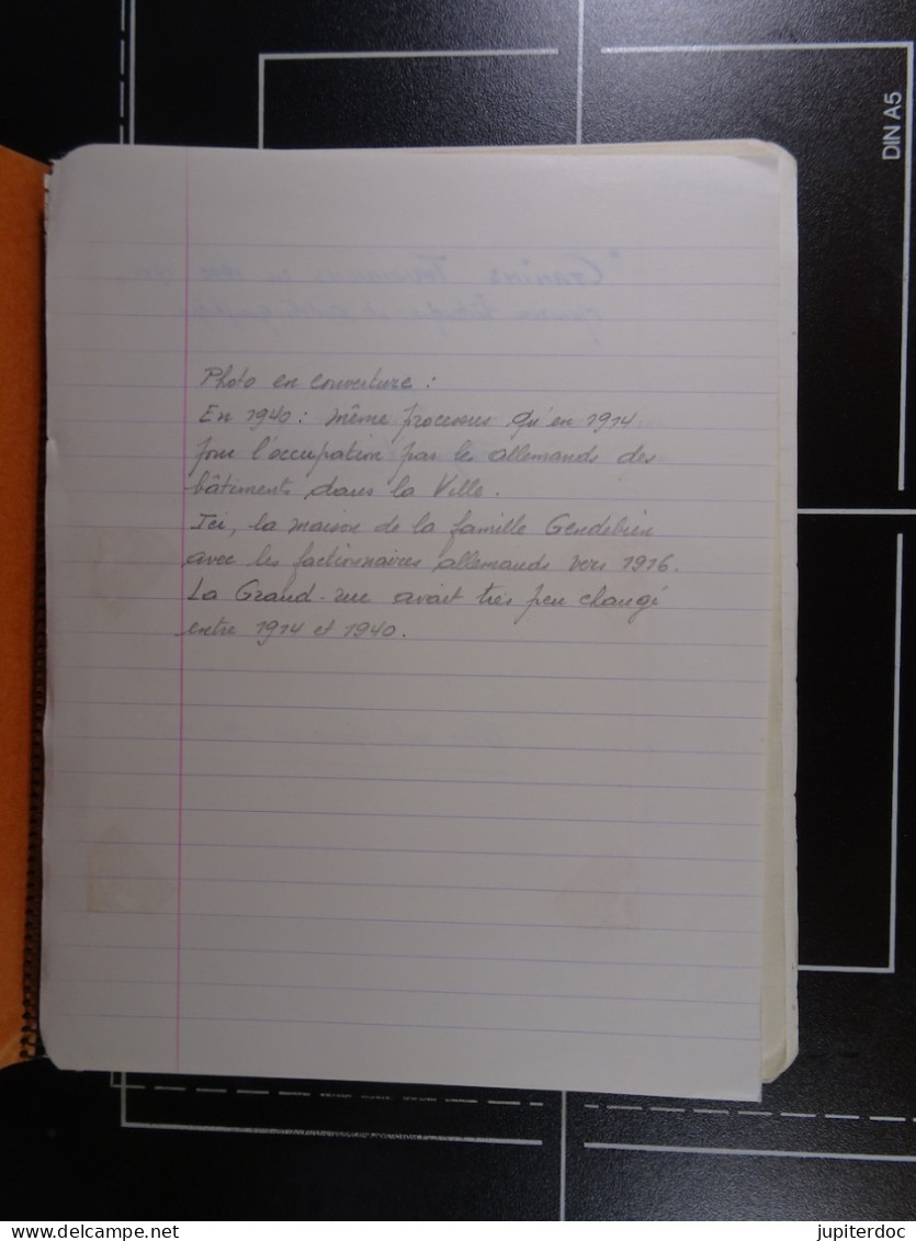THUIN Manuscrit "Gamins Thudiniens De 1940-1944" Roger Lacomblez + Documents, Sources, Courriers, Copies De Presse - Documenti Storici