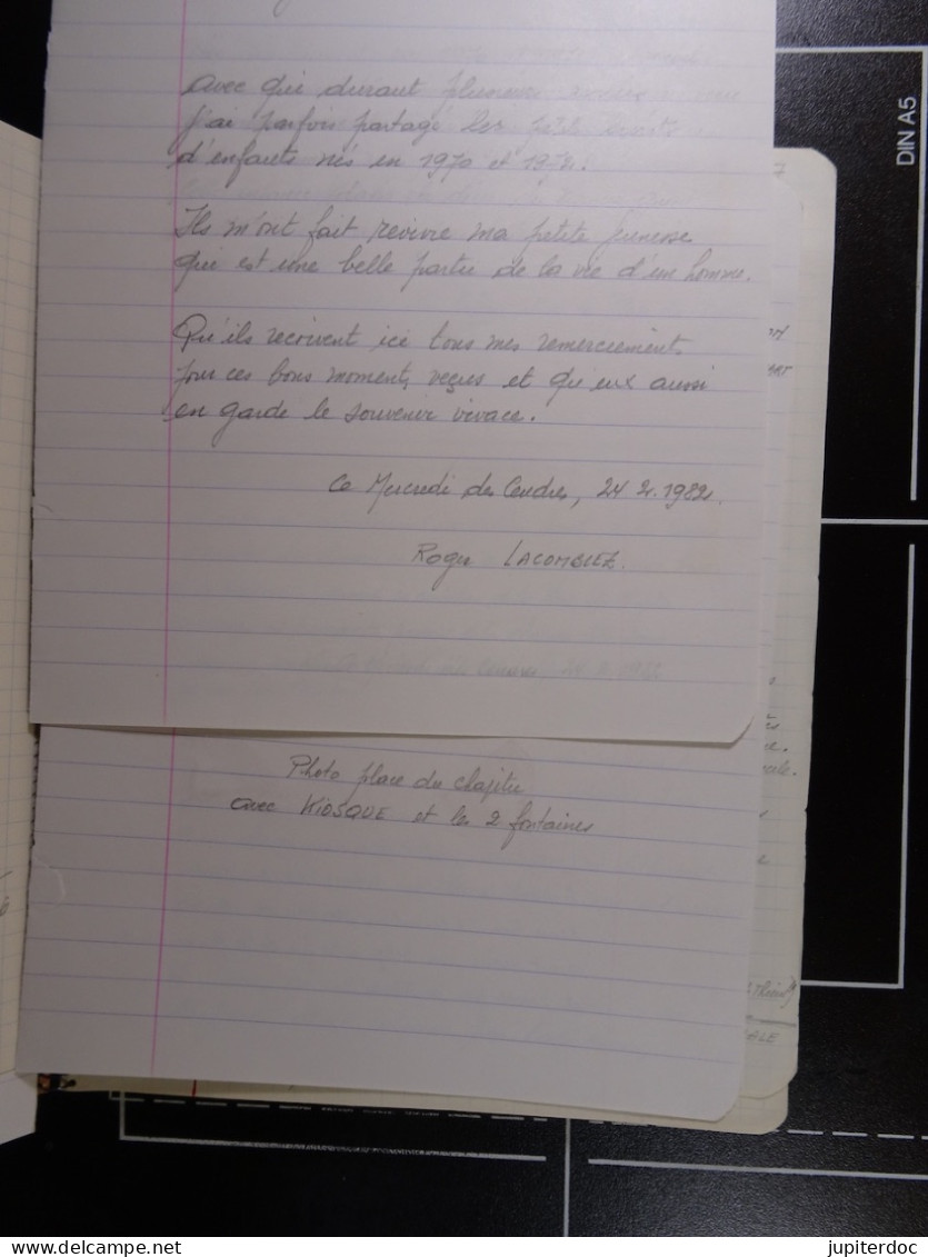 THUIN Manuscrit "Gamins Thudiniens De 1940-1944" Roger Lacomblez + Documents, Sources, Courriers, Copies De Presse - Documents Historiques
