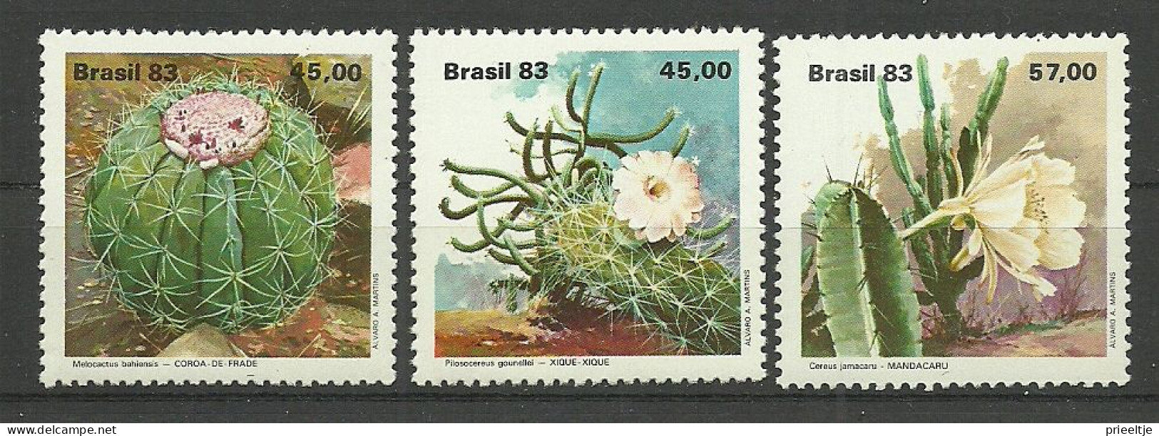 Brasil 1983 Cactusses Y.T. 1622/1624 ** - Nuovi