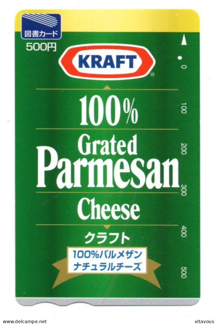 Crème Fromage Parmesan Cream Cheese Carte Prépayée Japon Phonecard (K 370) - Food