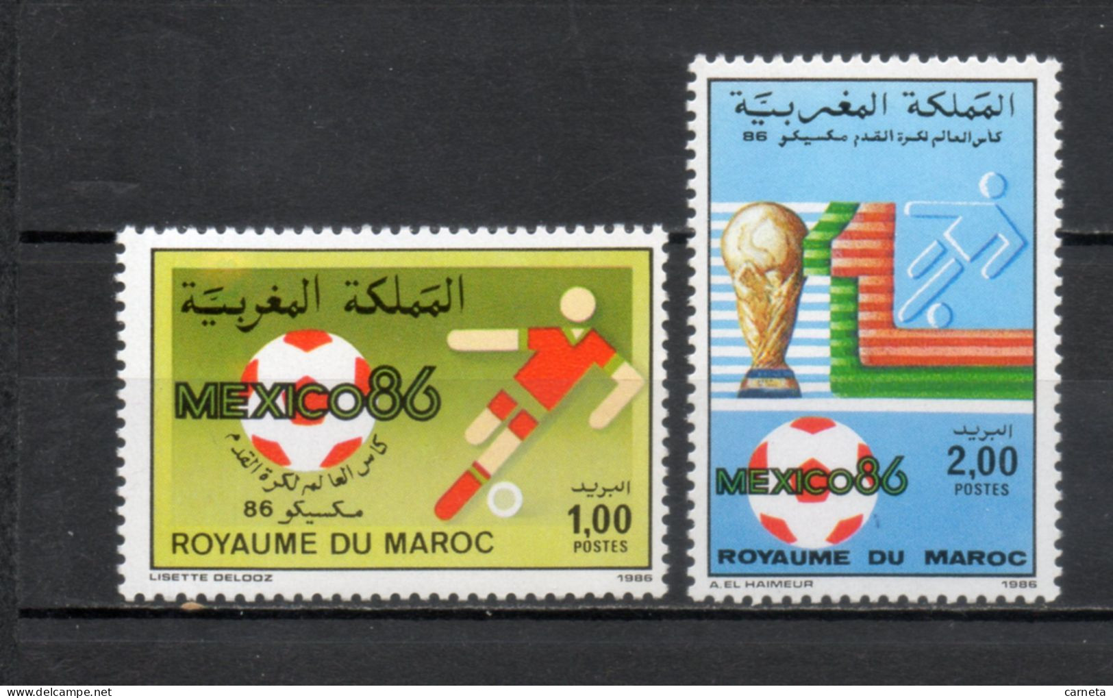 MAROC N°  1005 + 1006    NEUFS SANS CHARNIERE  COTE 3.00€    FOOTBALL SPORT - Marokko (1956-...)