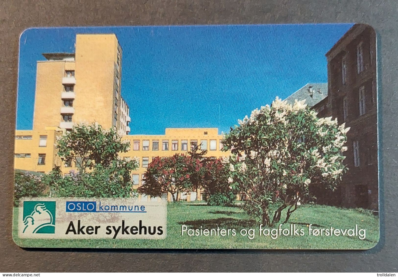 Hospital Card , Aker Sykehus , AS-1b , Unused - Noruega