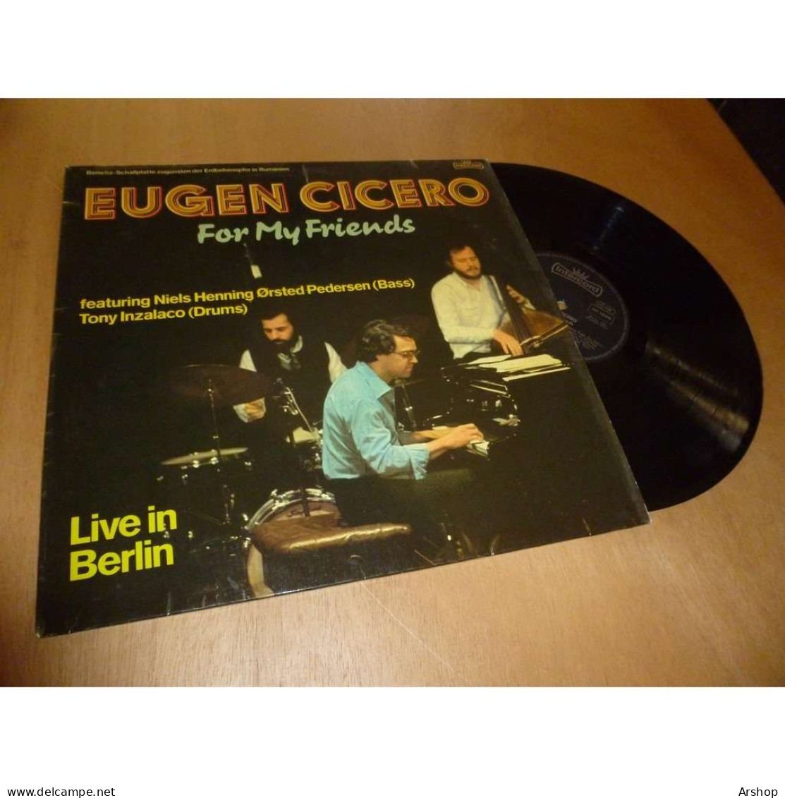 EUGEN CICERO For My Friends - Live In Berlin JAZZ & CLASSIQUE - INTERCORD Allemagne Lp 1977 - Jazz
