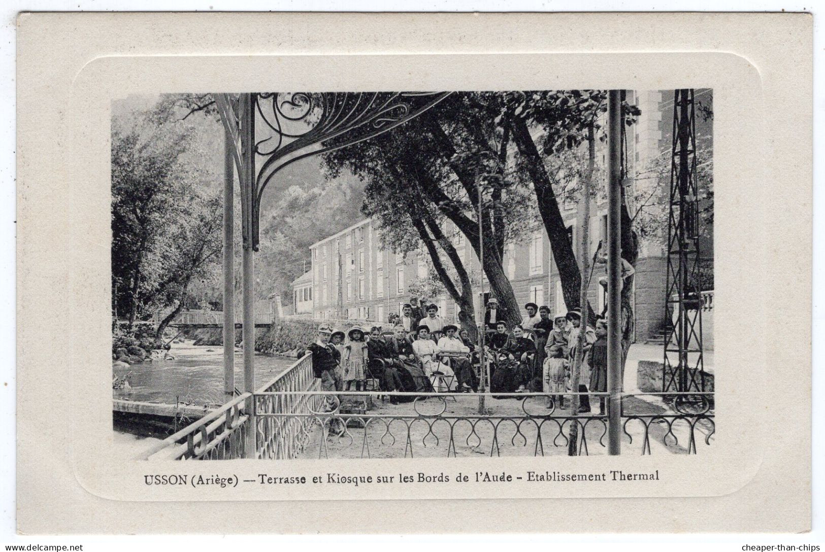 USSON - Terrasse Et Kiosque Sur Les Bords De L'Aude - Etablissement Thermal - Andere & Zonder Classificatie