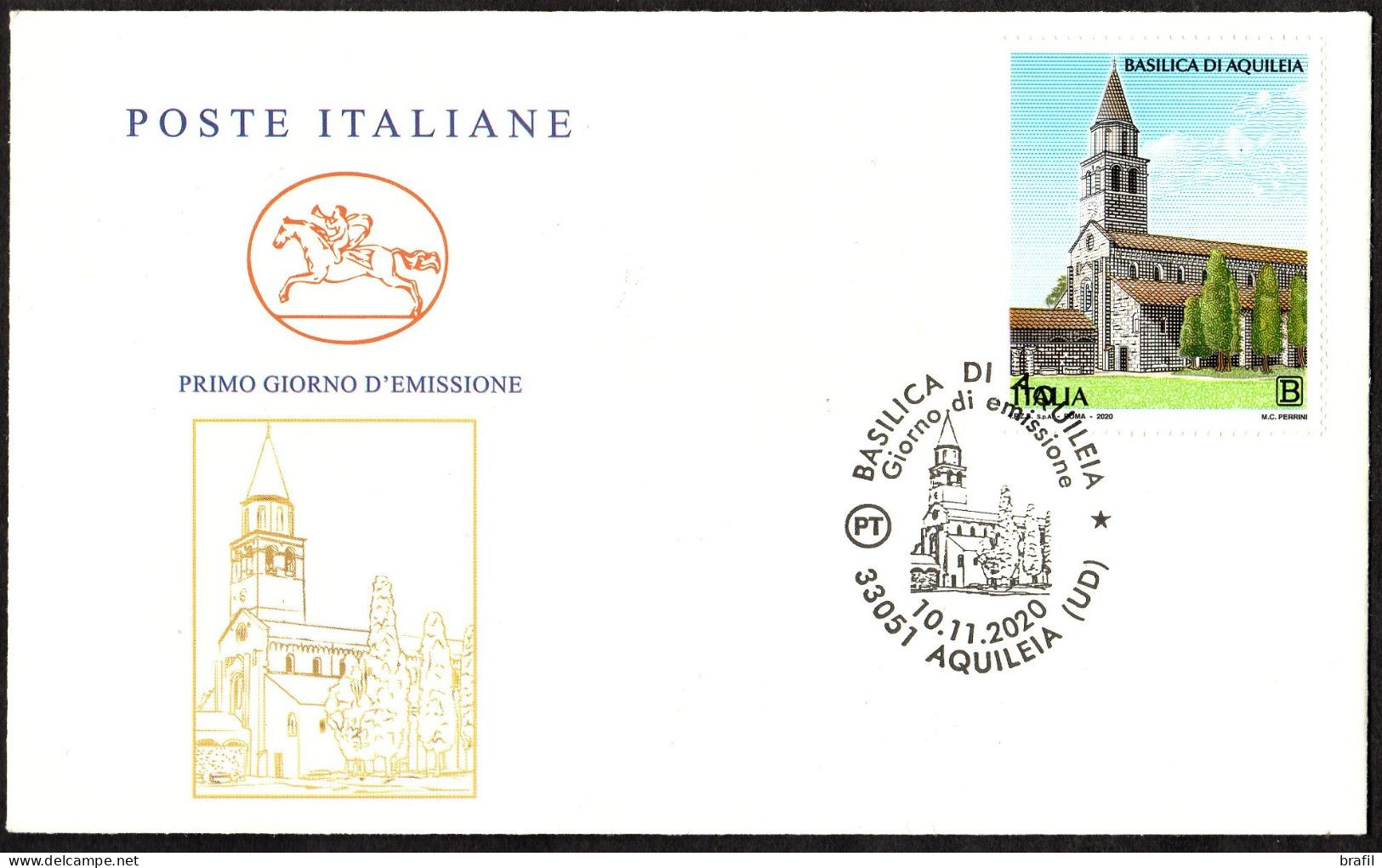 2020 Italia, Basilica Di Aquileia, FDC Non Viaggiata - FDC