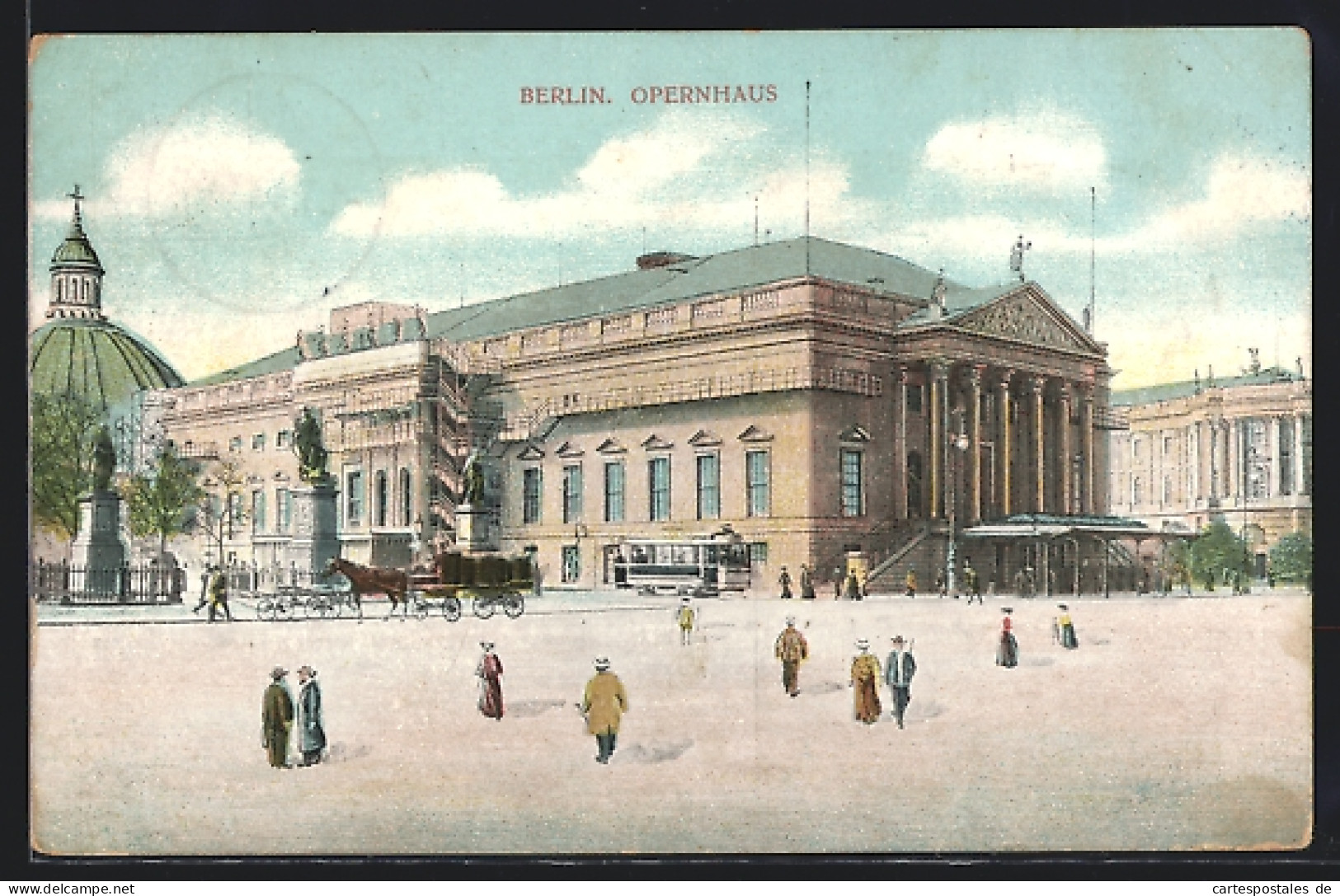 AK Berlin, Passanten Vor Dem Opernhaus  - Mitte