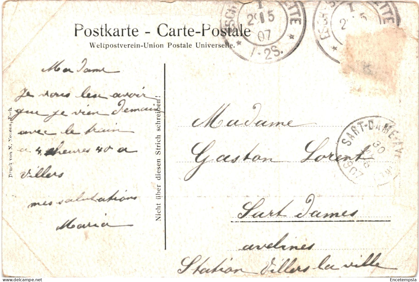 CPA Carte Postale Luxembourg Esch-sur-Alzette Avenue De La Gare  1907  VM80550 - Esch-Alzette