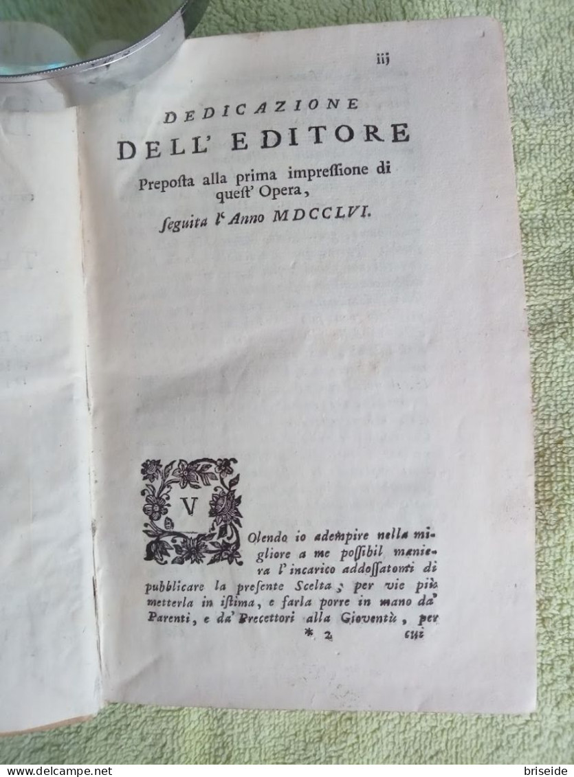 TOMO DEL 1758 TEOBALDO CEVA SCELTA DI CANZONI DI POETI ANTICHI E MODERNI STAMPATO A VENEZIA GIAMBATTISTA NOVELLI - Old Books