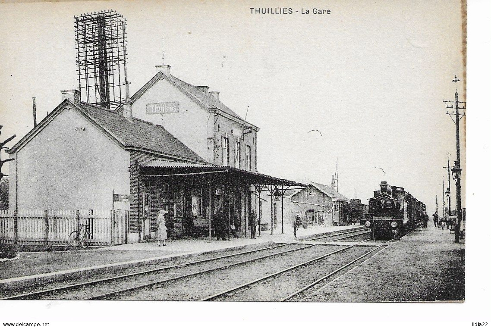 Thuillies La Gare Avec Train  (Thuin) - Thuin