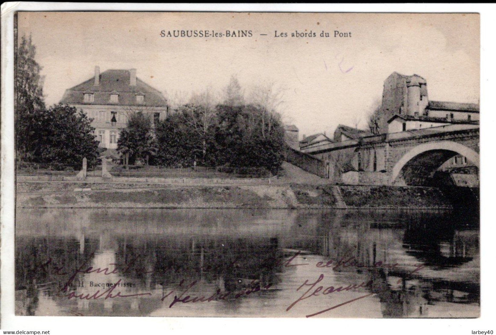 40 - Saubusse-les-Bains, Le Abords Du Pont - Cartes Postales Ancienne - Autres & Non Classés
