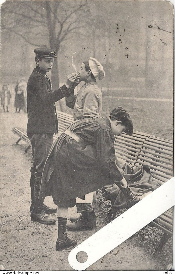 75 Paris Pittoresque  Gamins De Paris, Noir Et Blanc Pâtissier , Ed V.P., D3931 - Lotti, Serie, Collezioni