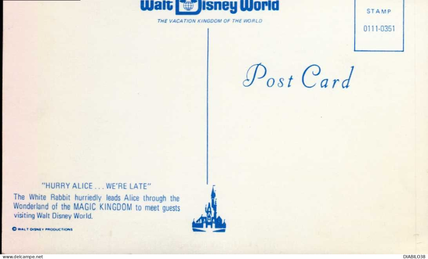 WALT DISNEY WORLD _  HURRY ALICE  . . .  WE ' RE LATE - Disneyworld