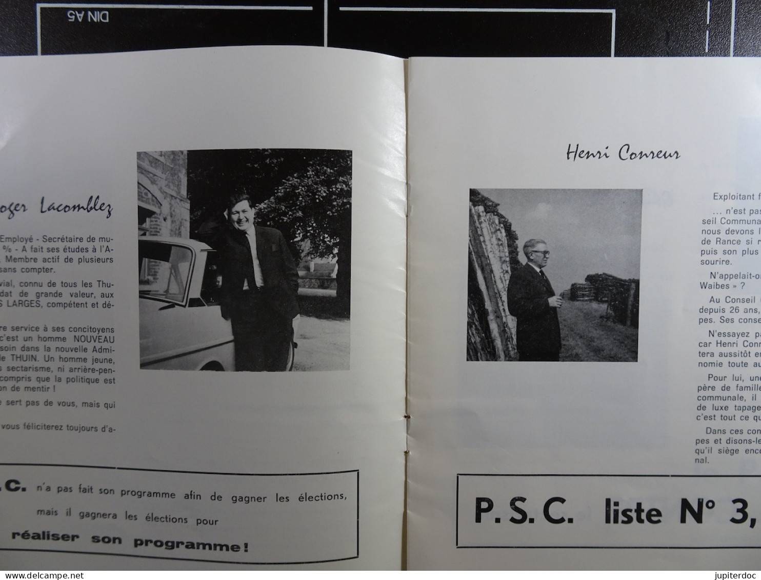 Tract Publicitaire Politique Elections Du 11 Octobre (1964) à Thuin Parti PSC (12 Pages) - Advertising