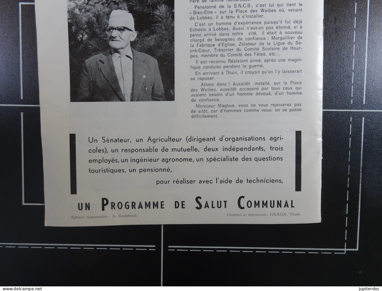 Tract publicitaire politique Elections du 11 octobre (1964) à Thuin Parti PSC (12 pages)