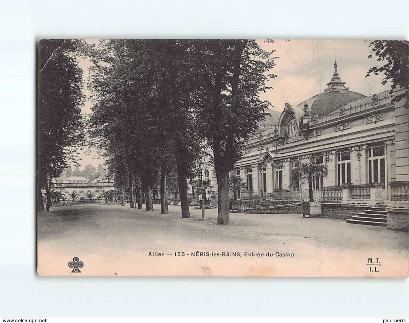 NERIS LES BAINS : Entrée Du Casino - état - Neris Les Bains